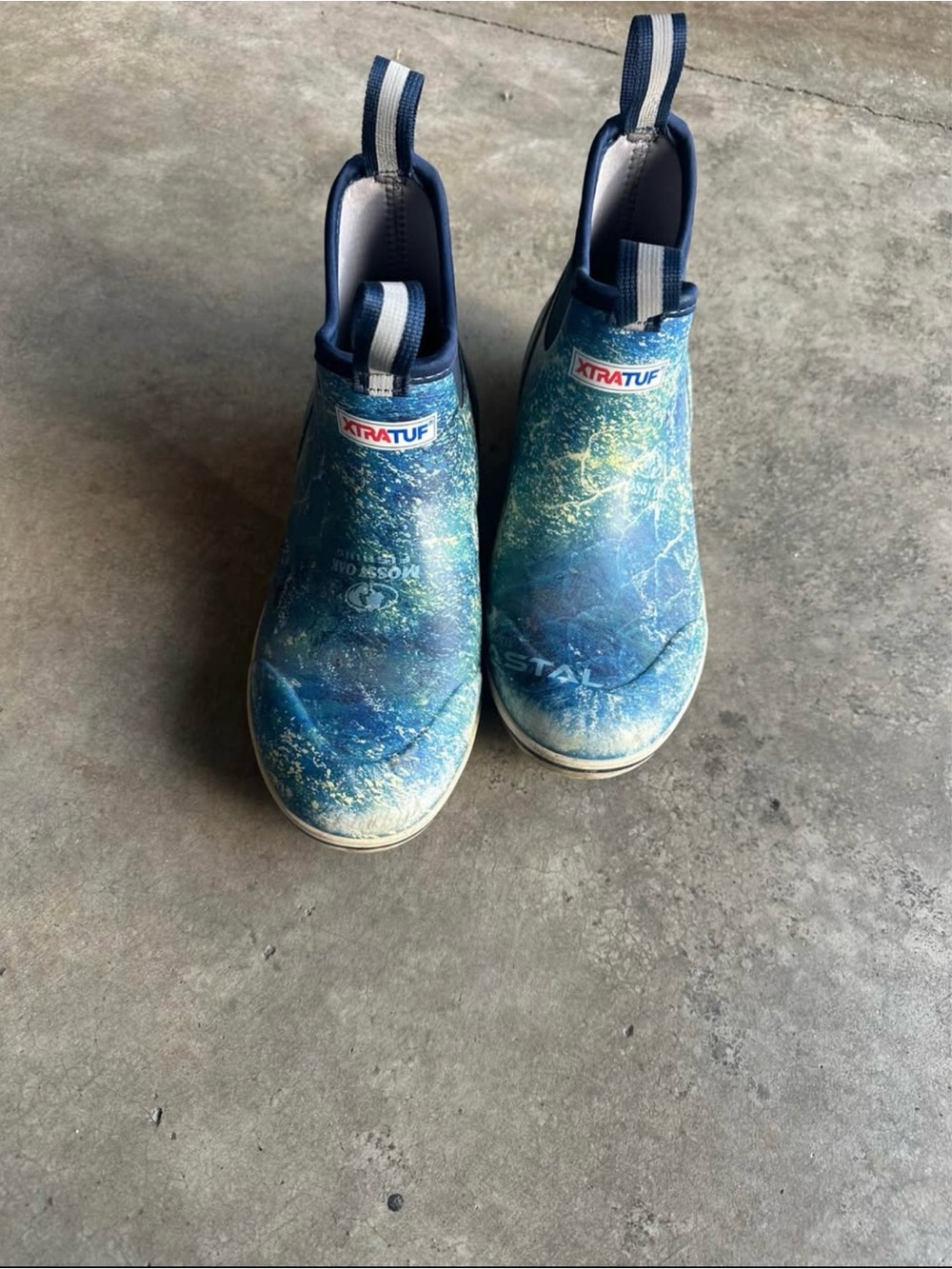 XTRATUF Marine Blue Slip-On Deck Shoes